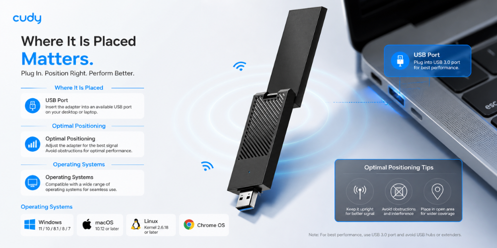 WU6500 (BE6500 High-Gain USB 3.0 Wi-Fi 7 Adapter)