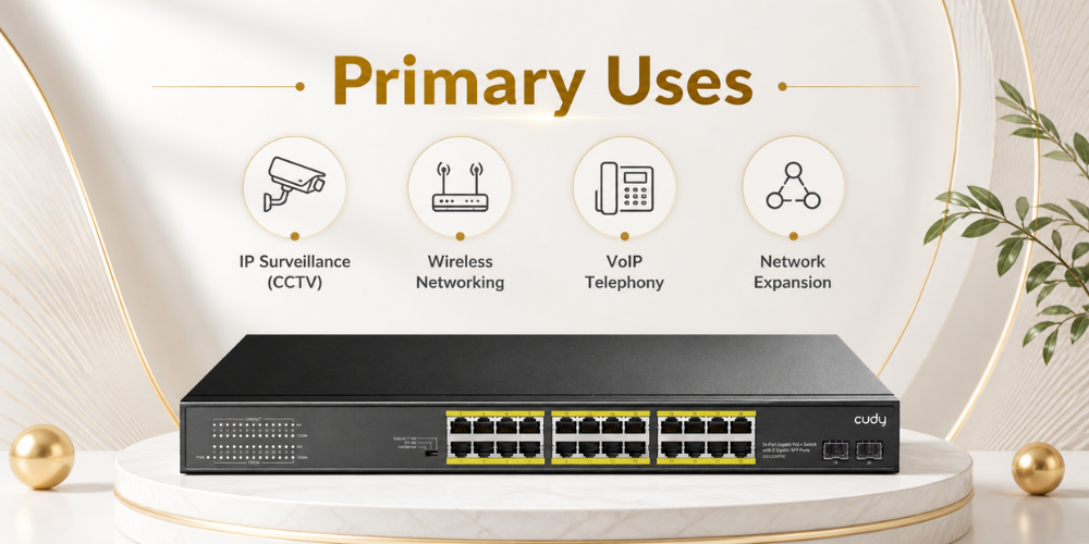 GS1028PS2(24-GbE PoE Switch with 2 Uplink SFP)