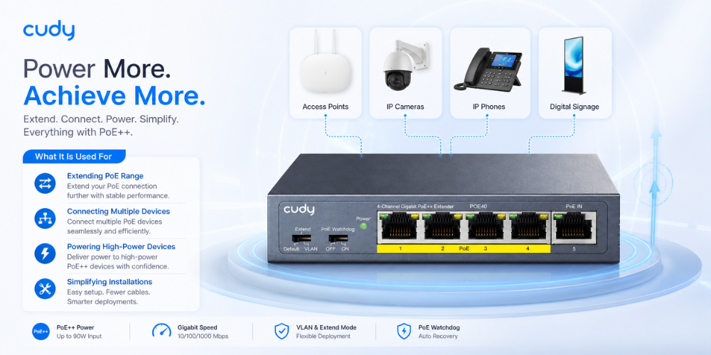 POE40(4-Channel PoE Extender)