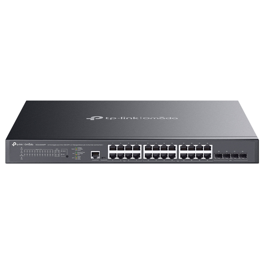 TP-Link SG3428XMPP 24-Port Gigabit L2+ Managed Switch with 16 PoE+ Ports, 8 PoE++ Ports and 4Γ 10G SFP+