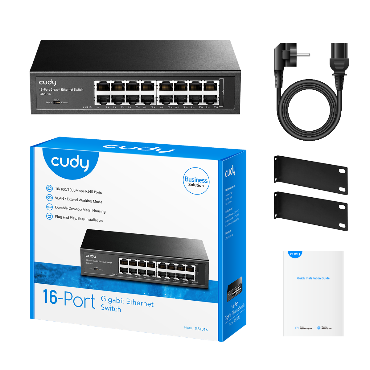GS1016(16-Port Gigabit Unmanaged Switch)