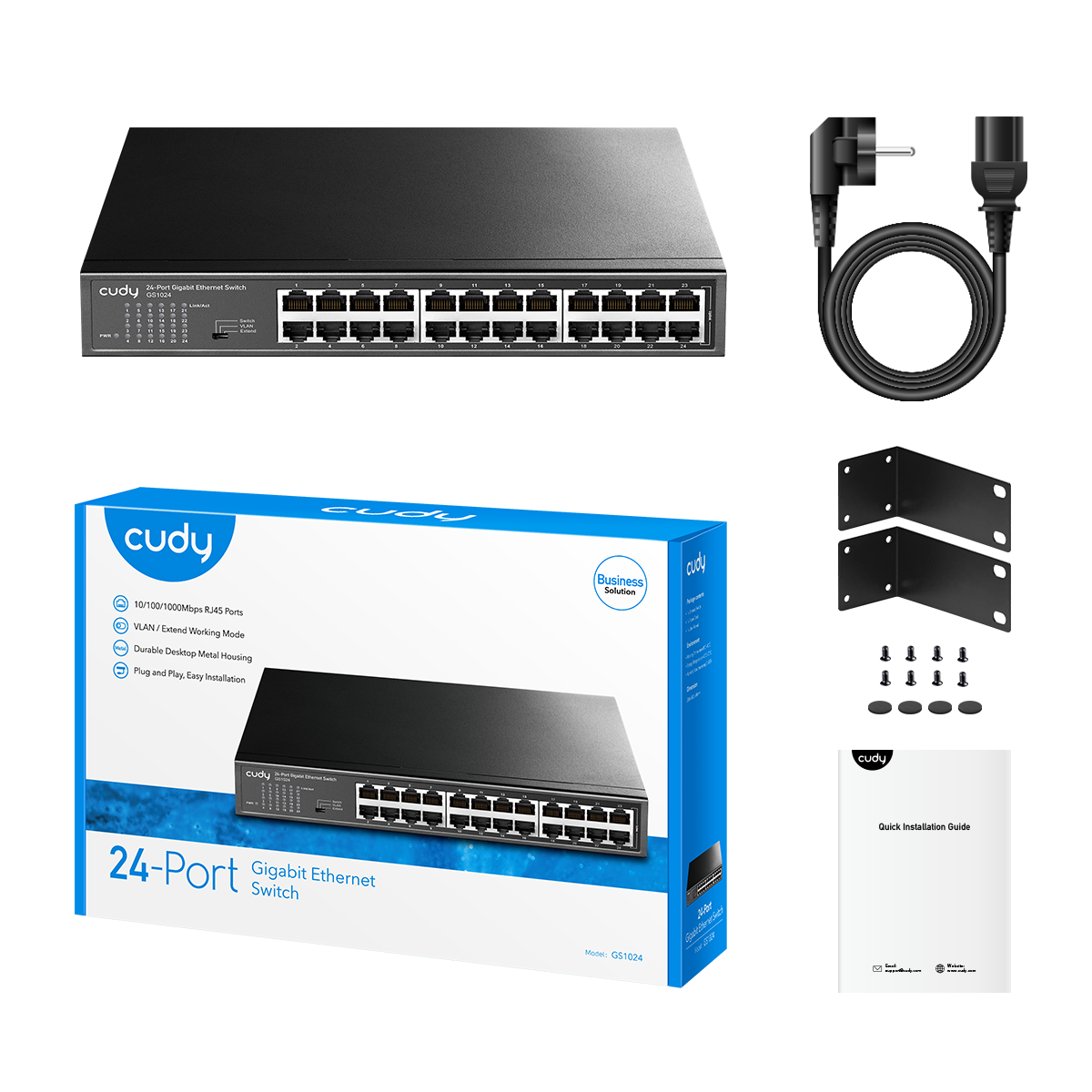 GS1024(24-Port Gigabit Unmanaged Switch)