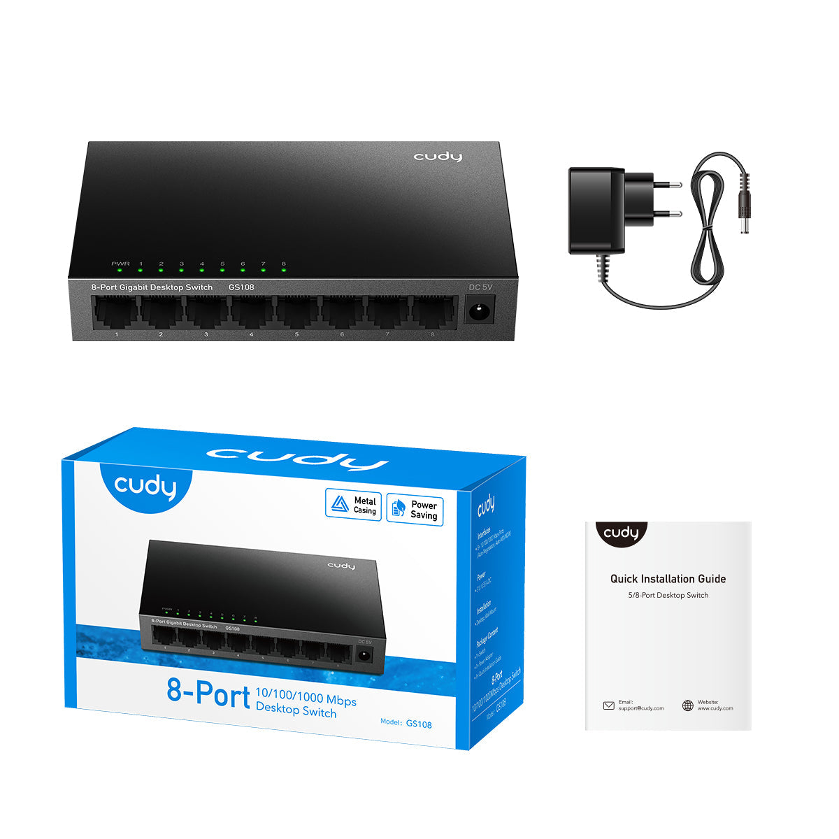 GS108(8-Port Gigabit Unmanaged Switch)