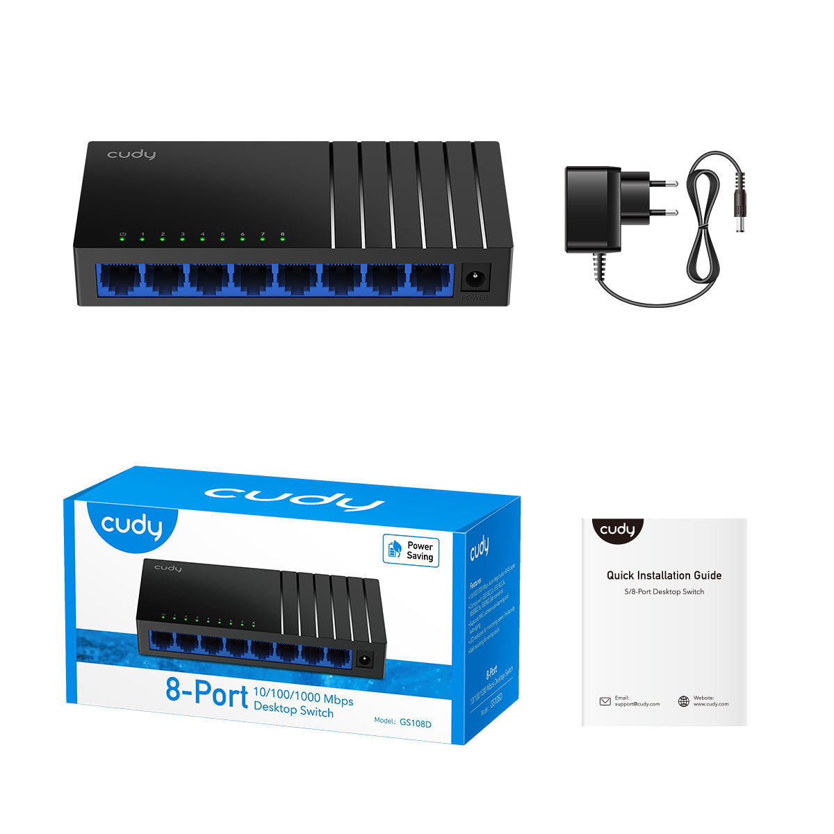 GS108D(8-Port Gigabit Unmanaged Switch)