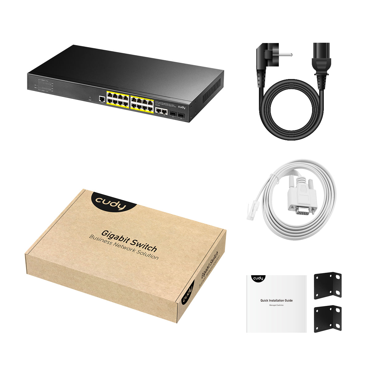 GS2018PS2-200W(16-GbE PoE L2 Managed Switch with 2-GbE and 2-SFP)