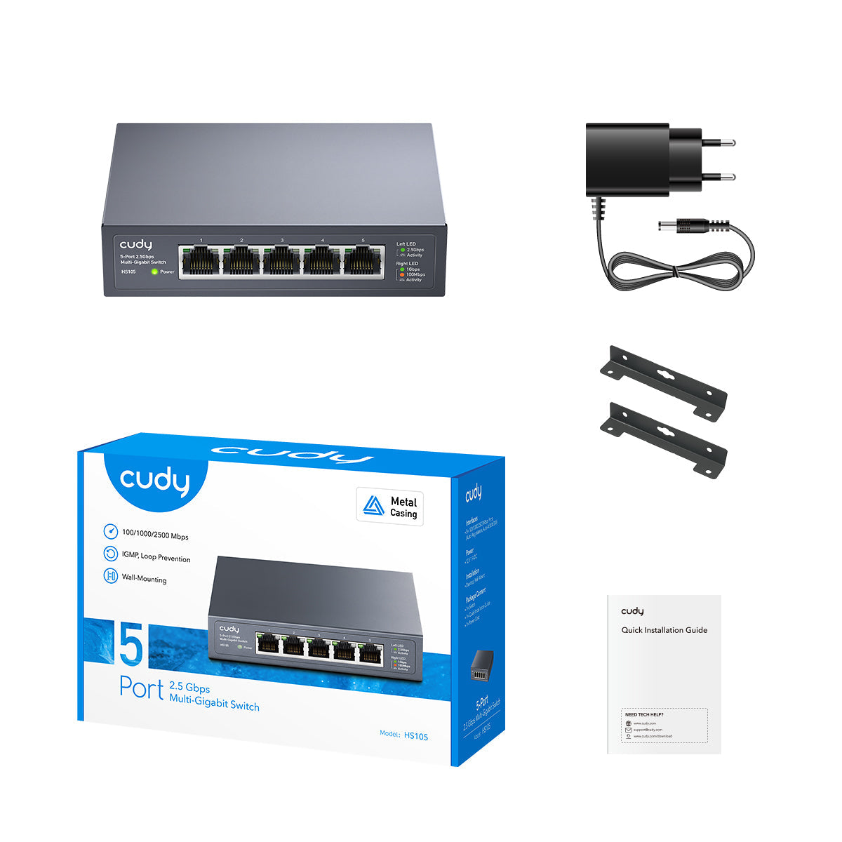 HS105 (5-Port 2.5G Unmanaged Switch)