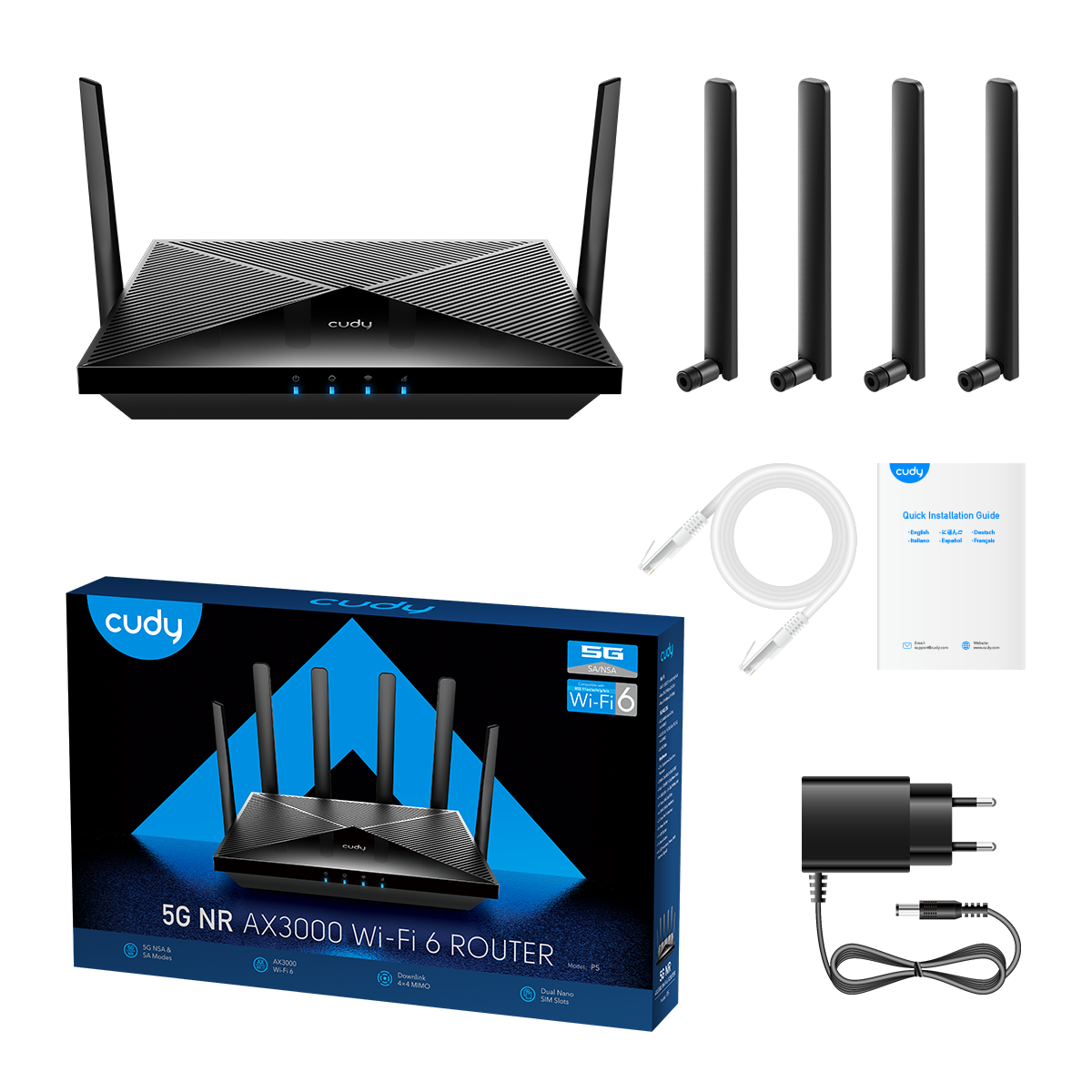 P5 1.0 (5G SA/NSA AX3000 Wi-Fi 6 Router)