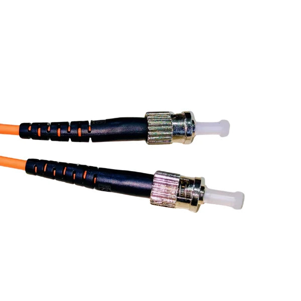 3m(10ft) Fiber Patch Cable, DX ST/PC to ST/PC 3MM, 2 Fibers, (OM2), Riser (OFNR), Tight-Buffered, Orange 5m(16ft) 10m (33ft), and customized.