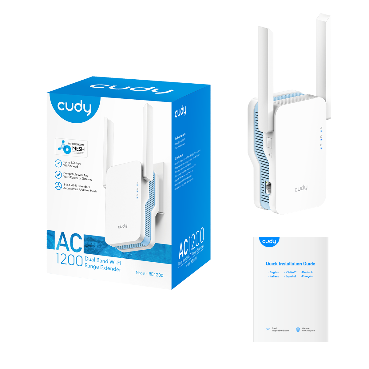 RE1200 1.0 (AC1200 Mesh Wi-Fi Range Extender)