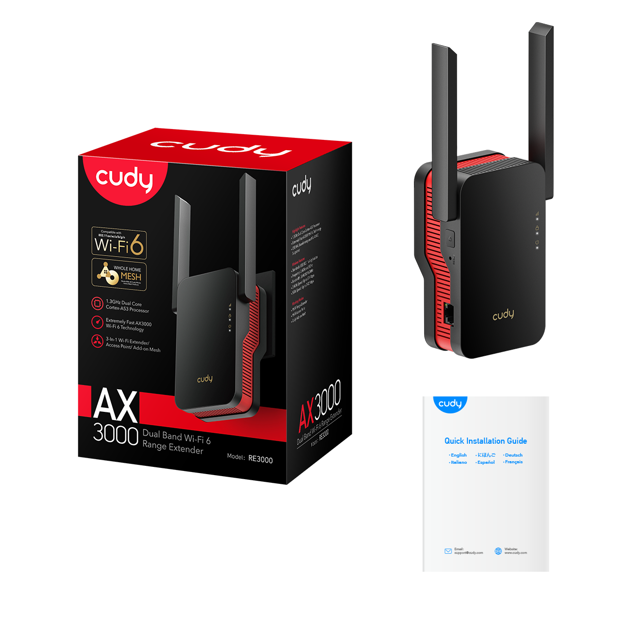 RE3000 1.0 (AX3000 Mesh Wi-Fi 6 Range Extender)