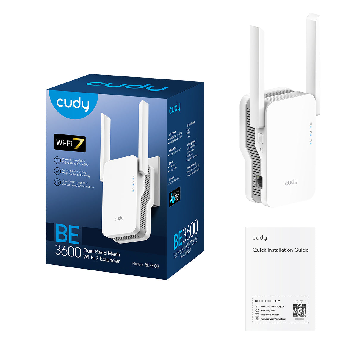 RE3600(BE3600 Mesh Wi-Fi 7 Range Extender)