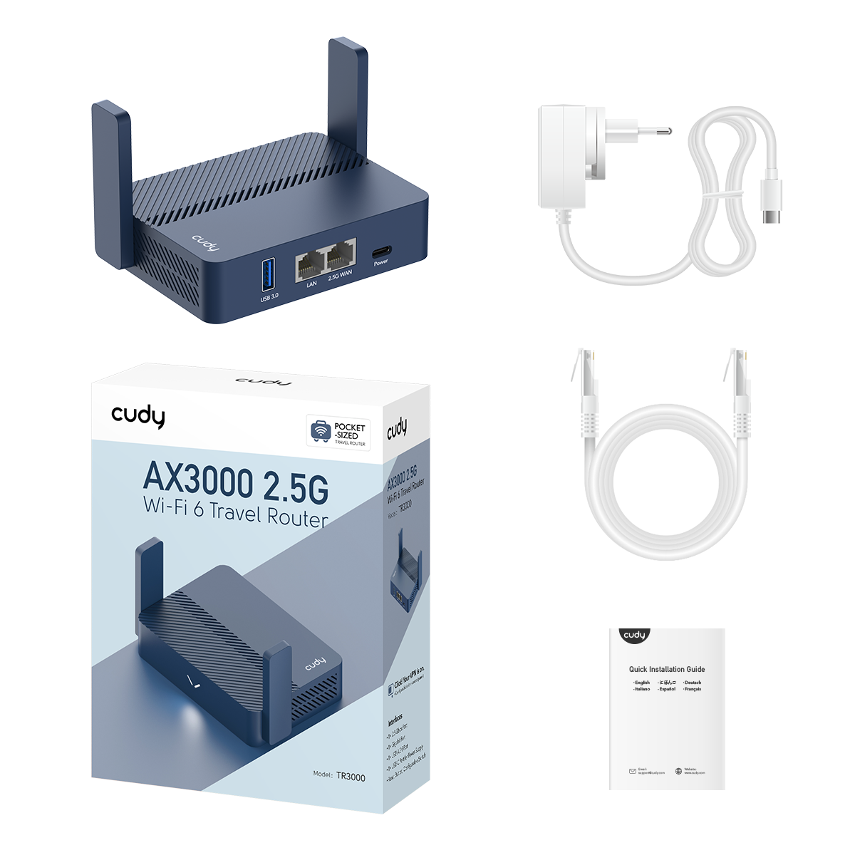 TR3000 1.0 (AX3000 2.5G Wi-Fi 6 Mini VPN Router)
