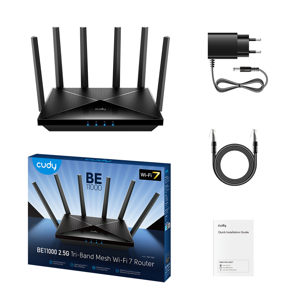 WR11000 (BE11000 2.5G Tri-Band Wi-Fi 7 Mesh Router)