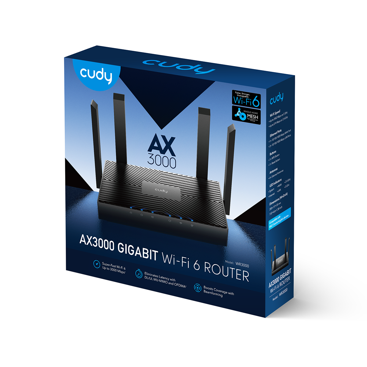 WR3000 1.0 (AX3000 Gigabit Mesh Wi-Fi 6 Router)