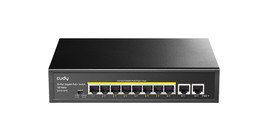 GS1010PE(8-Port Gigabit PoE+ Switch with 2 Gigabit Uplink Port)