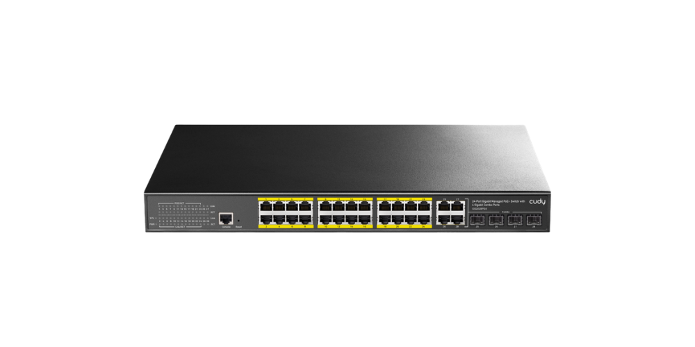 GS2028PS4-400W(24-GbE PoE L2 Managed Switch with 4 Gigabit Combo Ports 400W)