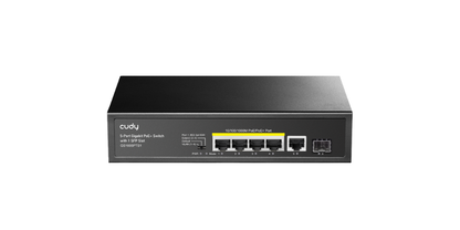 GS1005PTS1(5-Port Gigabit PoE+ Switch with 1 SFP Slot)