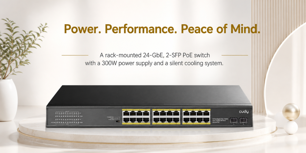 GS1028PS2(24-GbE PoE Switch with 2 Uplink SFP)