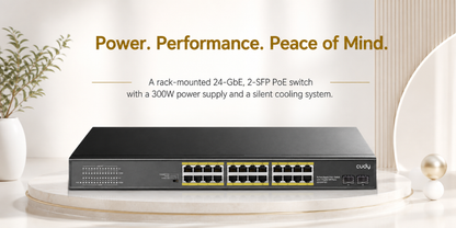 GS1028PS2(24-GbE PoE Switch with 2 Uplink SFP)