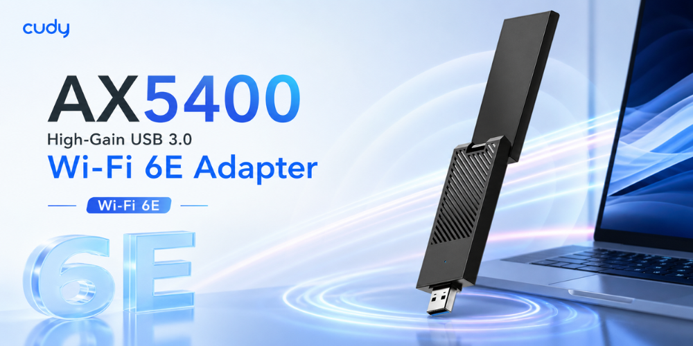 WU5400(AX5400 High-Gain USB 3.0 Wi-Fi 6E Adapter)
