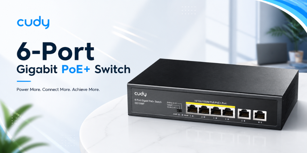 GS1006P(6-Port Gigabit PoE+ Switch)