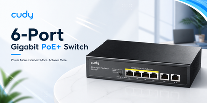 GS1006P(6-Port Gigabit PoE+ Switch)