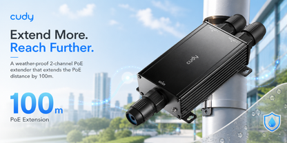 POE25(2-Channel Outdoor Gigabit PoE Extender)
