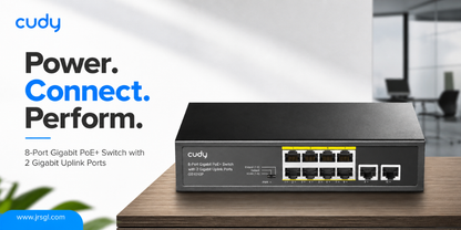 GS1010P(8-Port Gigabit PoE+ Switch with 2 Gigabit Uplink Ports)