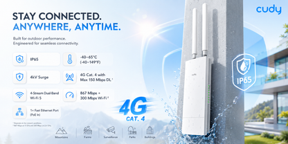LT500 Outdoor(Indoor/Outdoor 4G AC1200 Wi-Fi Router)