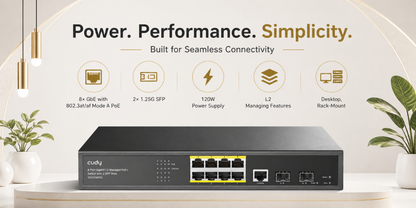 GS2008PS2(8-GbE PoE L2 Managed Switch with 2-SFP)