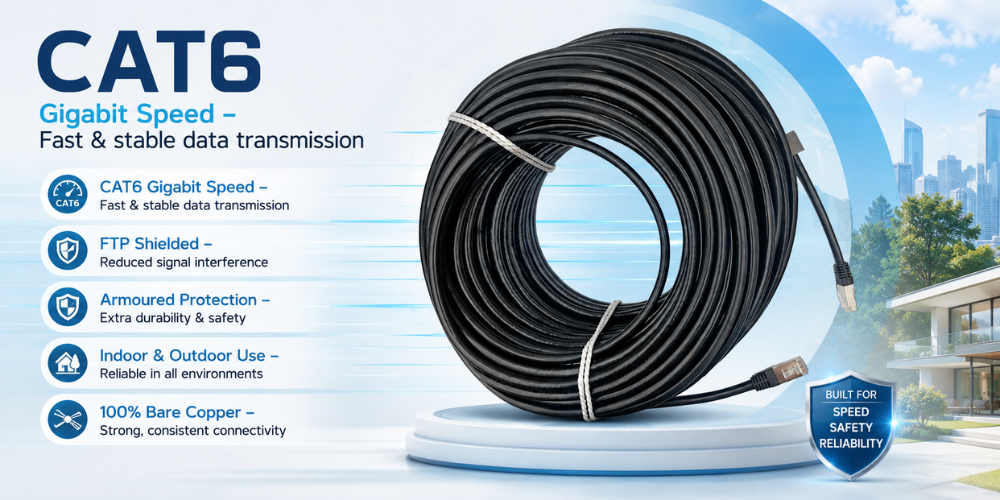 CAT 6 FTP CABLE ARMOUD 120M