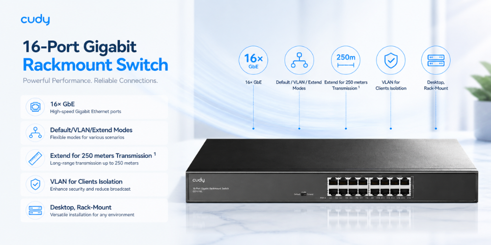 GS1016L(16-Port Gigabit Unmanaged Switch)