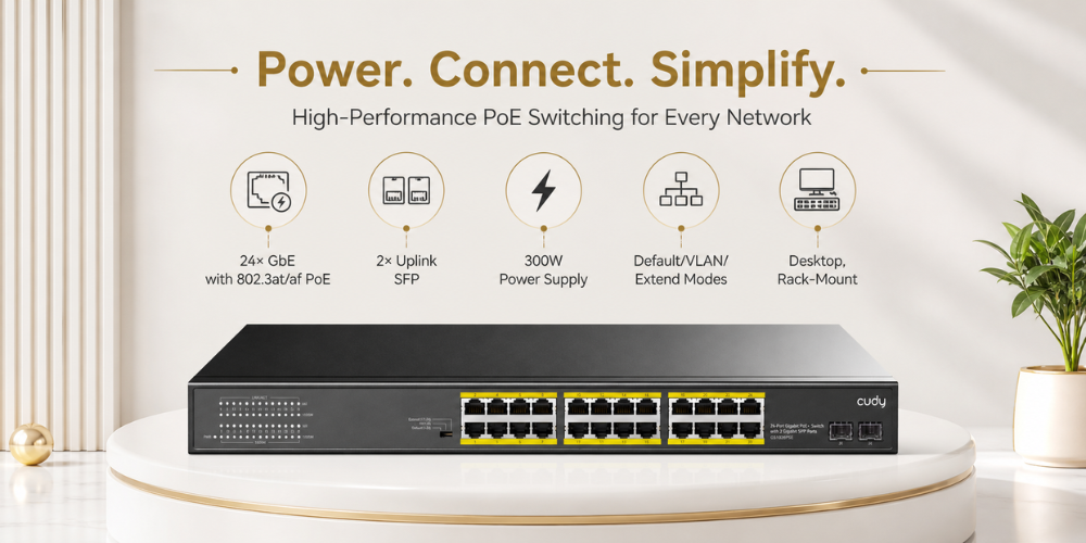 GS1028PS2(24-GbE PoE Switch with 2 Uplink SFP)