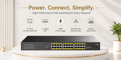 GS1028PS2(24-GbE PoE Switch with 2 Uplink SFP)