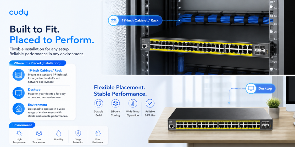 GS2048PS4-720W(48-GbE PoE L2 Managed Switch with 4-SFP+)