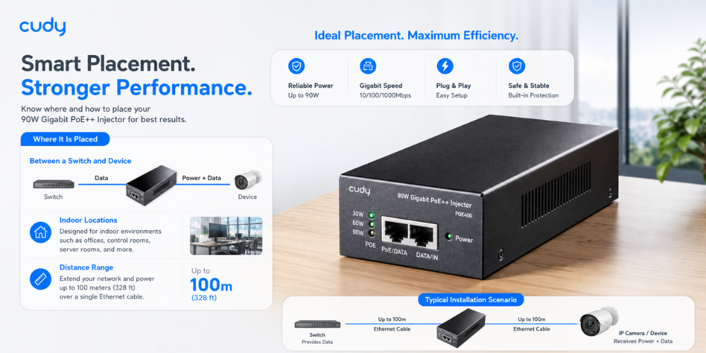 POE400(90W Gigabit PoE++ Injector)
