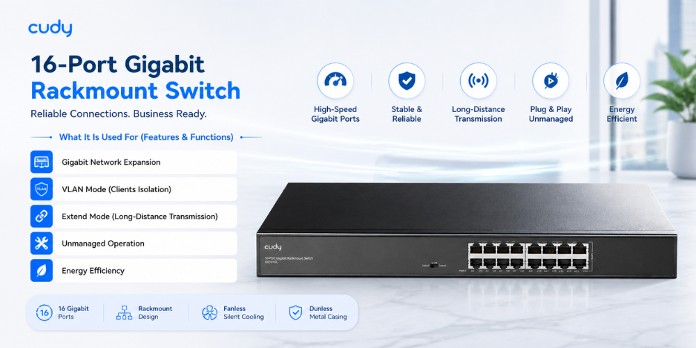 GS1016L(16-Port Gigabit Unmanaged Switch)