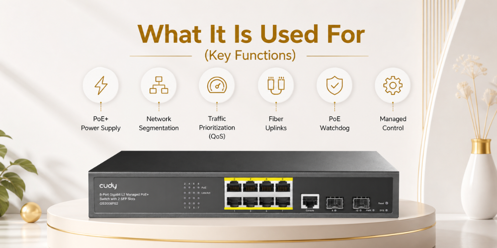 GS2008PS2(8-GbE PoE L2 Managed Switch with 2-SFP)