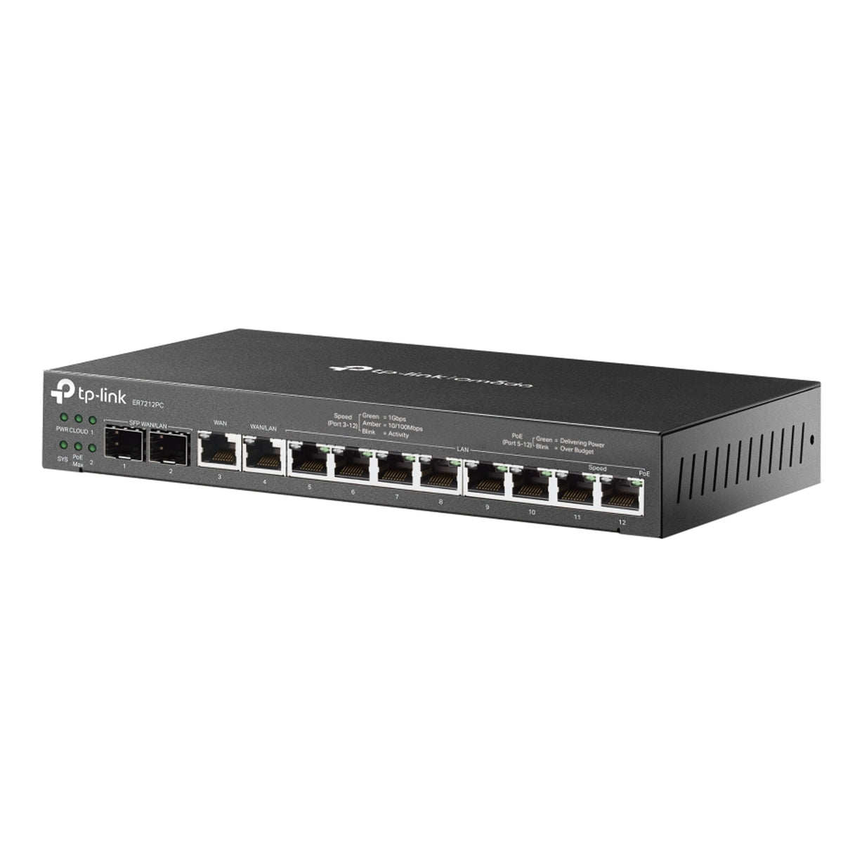 TP-Link Omada ER7212PC - Omada Gigabit VPN Router with PoE+ Ports and Controller Ability - Limited Lifetime Warranty ER7212PC