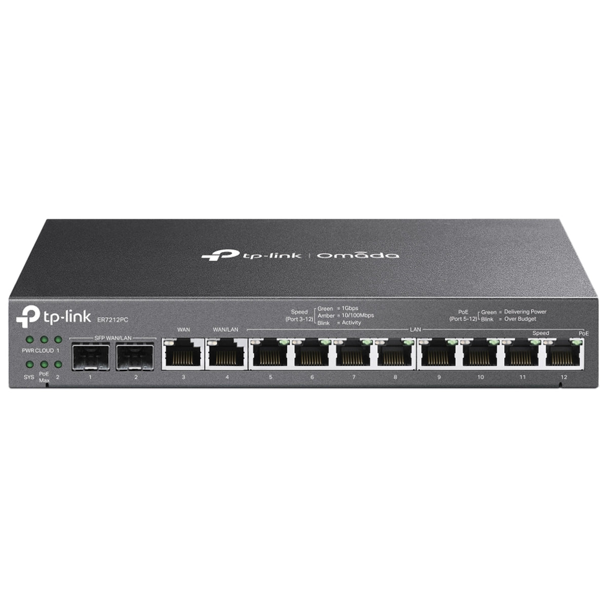 TP-Link Omada ER7212PC - Omada Gigabit VPN Router with PoE+ Ports and Controller Ability - Limited Lifetime Warranty ER7212PC