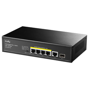 GS1005PTS1(5-Port Gigabit PoE+ Switch with 1 SFP Slot)