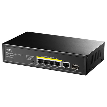 GS1005PTS1(5-Port Gigabit PoE+ Switch with 1 SFP Slot)