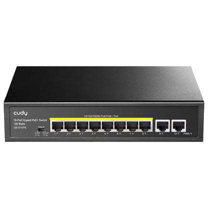 GS1010PE(8-Port Gigabit PoE+ Switch with 2 Gigabit Uplink Port)