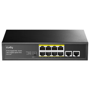 GS1010P(8-Port Gigabit PoE+ Switch with 2 Gigabit Uplink Ports)