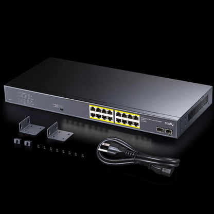 GS1020PS2(16-GbE PoE Switch with 2 Uplink SFP)