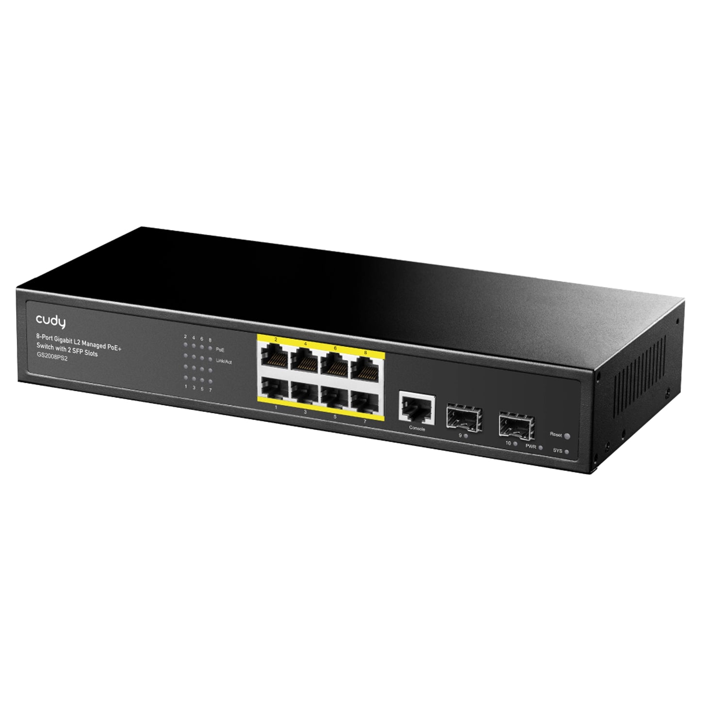 GS2008PS2(8-GbE PoE L2 Managed Switch with 2-SFP)