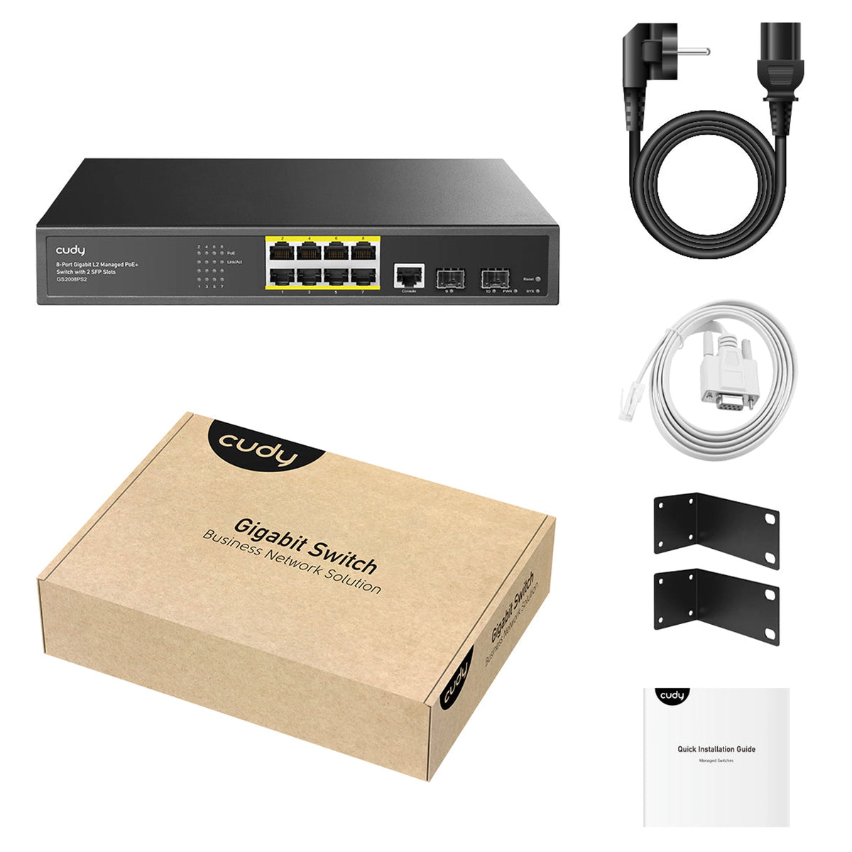 GS2008PS2(8-GbE PoE L2 Managed Switch with 2-SFP)