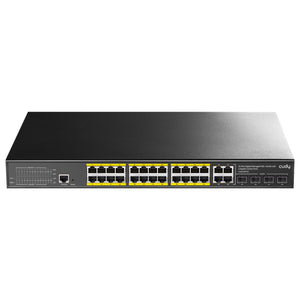 GS2028PS4-300W(24-GbE PoE L2 Managed Switch with 4 Gigabit Combo Ports 300W)