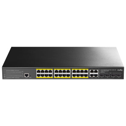 GS2028PS4-400W(24-GbE PoE L2 Managed Switch with 4 Gigabit Combo Ports 400W)