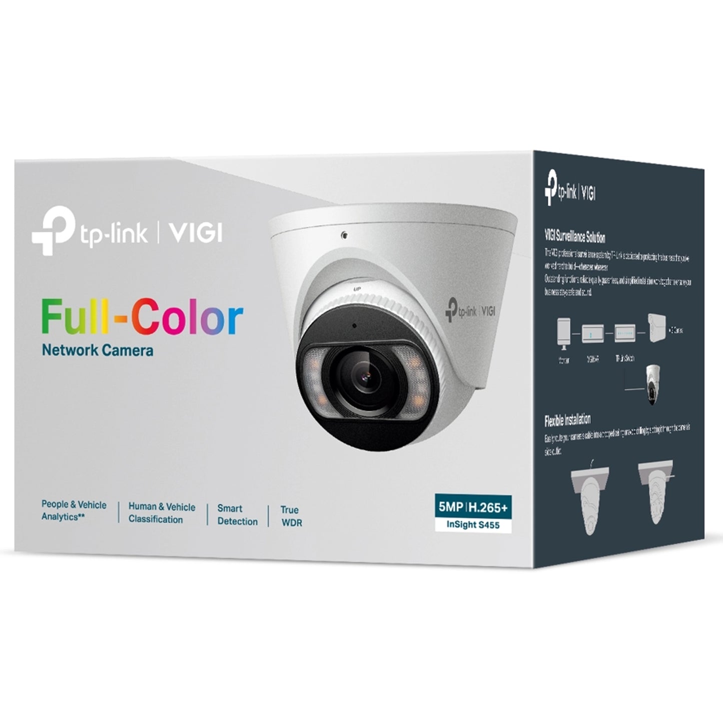 TP-Link InSight InSight S455 5 Megapixel Network Camera - Color - Turret InSight S455-2.8mm, 4mm